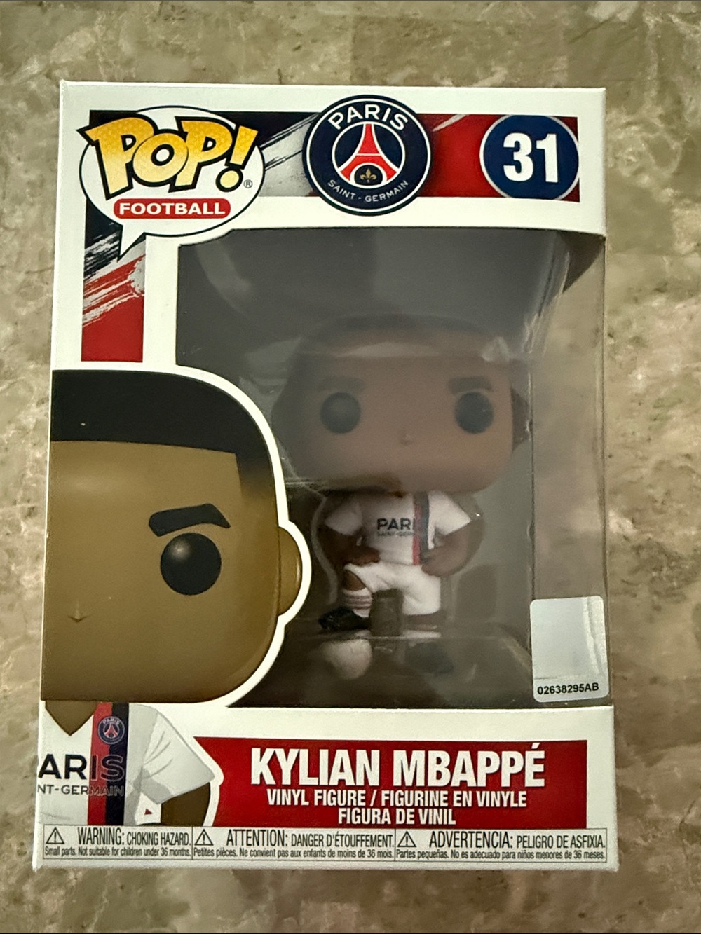 Funko Kylian Mbappé Vinyl Figure - White, Red, Blue